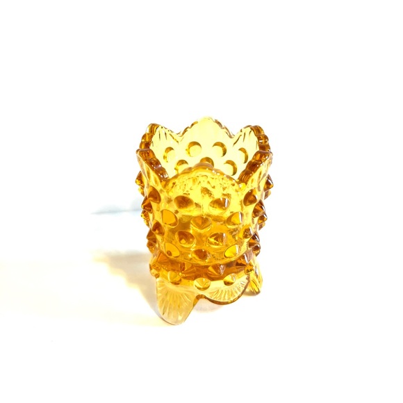 Vintage Fenton Amber Toothpick Holder - Picture 1 of 6